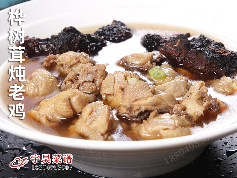 樺樹茸燉老雞